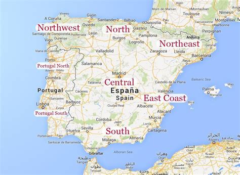 Map Of East Coast Of Spain