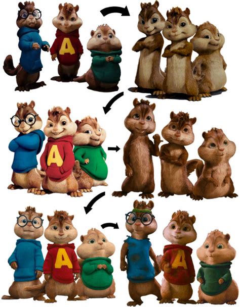 The Chipmunks Movie Character Evolution V1 By Chipmunks Fan Pro On