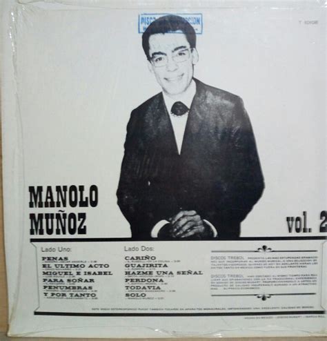 Manolo Muñoz Volumen 2 Disco Lp Mercadolibre