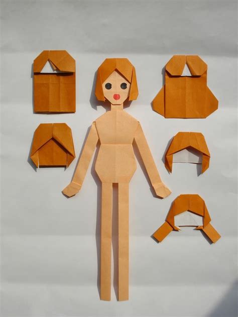 ORIGAMI PAPER DOLLS Origami Dolls 折り紙 折り紙 人形 折り紙 かわいい