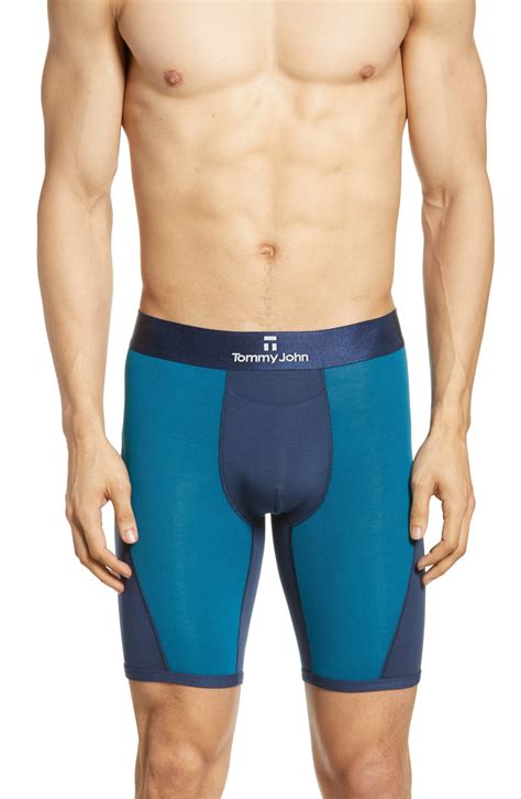 Tommy John Second Skin Wave Colorblock Boxer Briefs In Blue For Men Lyst