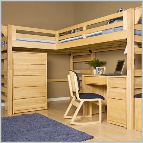 Full Size Loft Bed With Desk And Storage Download Page Home Design