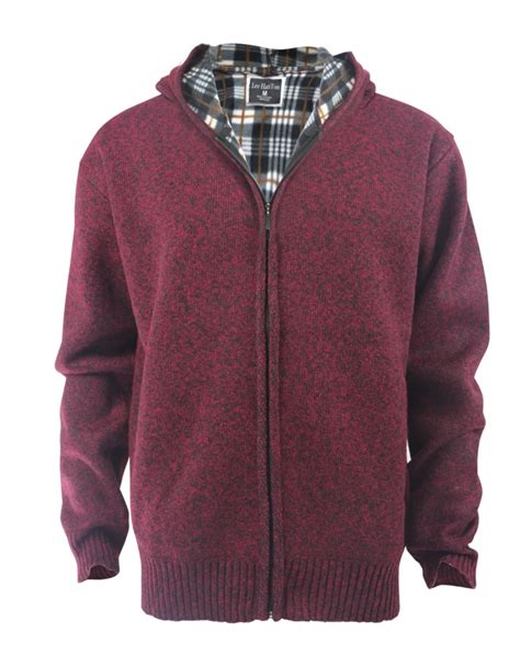 Wholesale Mens Full Zip Heavy Sweater Bonded Plain Lining Sku