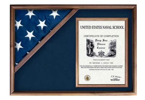 Buy Hand Made Display Cases For Flags From Military Made To Order From