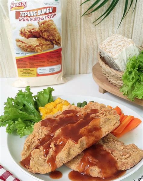 Resep Menu Tanggal Tua Steak Tempe Crispy Ala Amazy Frozen Food Amazy