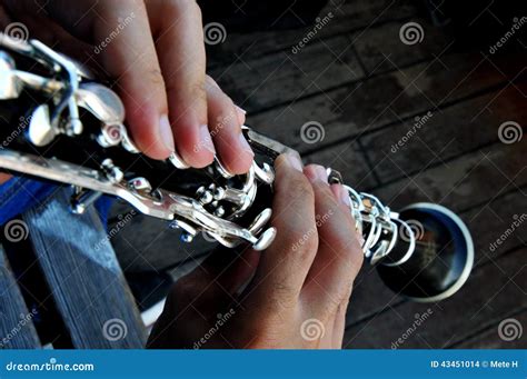 Clarinet Stock Photo Image Of Fingers Performance Sounds 43451014