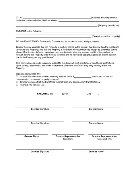Texas Warranty Deed Form Fill Out And Sign Printable Pdf Template Riset