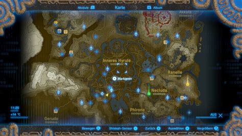 Zeldabotw Map And Towerspots Revealed Breathofthewild