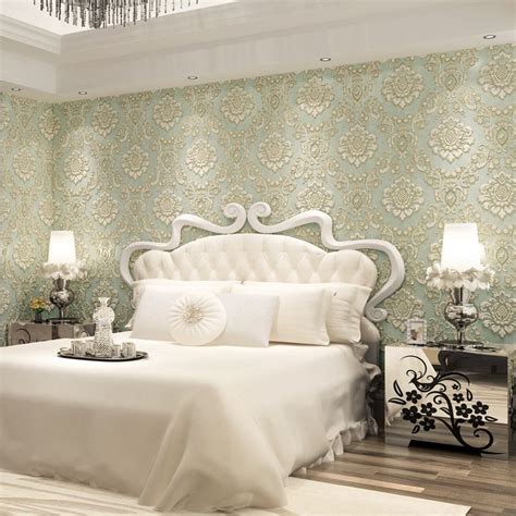 Beibehang Papel De Parede Classic European Damascus Wallpaper Bedroom