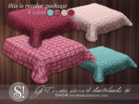 The Sims Resource Jules Bed Cover Recolor