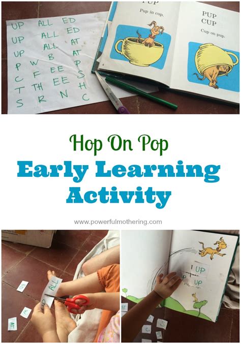 Hop On Pop By Dr Seuss Early Learning Activity