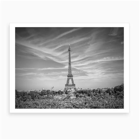 Paris Eiffel Tower With Skyline Canvas Print By Melanie Viola Fy