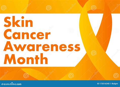 May Is Skin Cancer Awareness Month Concept Template For Background
