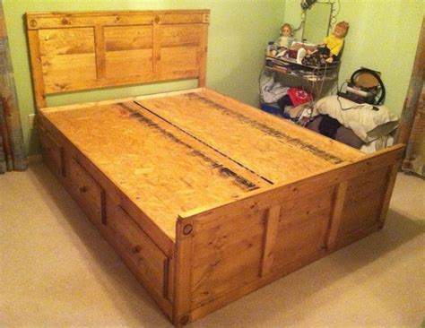 Click here free woodworking plans ever wanted to create woodworking projects easily and quickly and looking for free woodworking plans? Queen Size Captains Bed with 6 under storage drawers | Bed ...