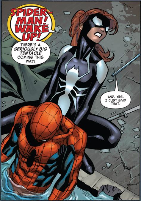 Thats What She Said Lmao Spiderwoman And Spiderman Marvel Dc Marvel Comics Marvel Comic