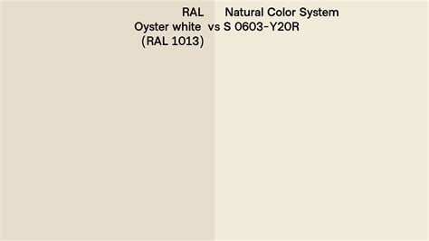 Ral Oyster White Ral Vs Natural Color System S Y R Side By
