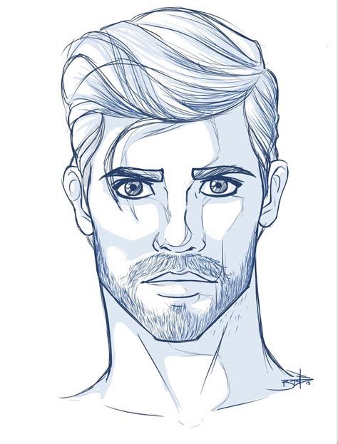 Sketch 2015 Male Face 2 Male Face Drawing Human Face