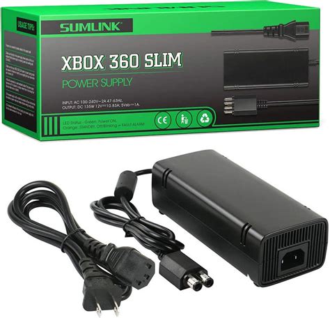 Updated Version Power Supply Charger Cord For Xbox 360