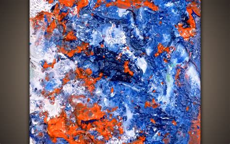 Easy Painting Techniques By Peter Dranitsin Orange And Blue Modern