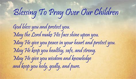 Praying Over Our Children Blessings Pray Blessed Verses