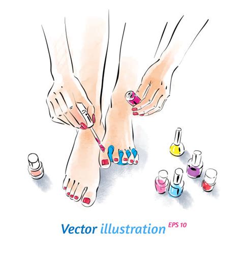 Girl Toes Drawing Illustrations Royalty Free Vector Graphics And Clip Art Istock