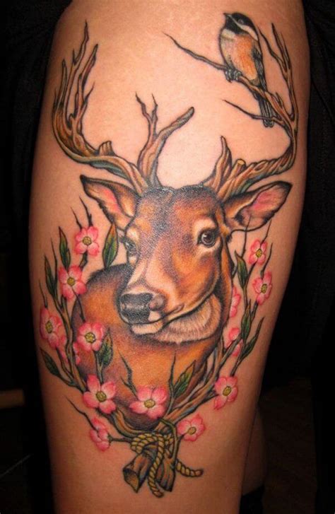 21 Traditional Deer Tattoo Designs And Ideas Petpress Deer Hunting