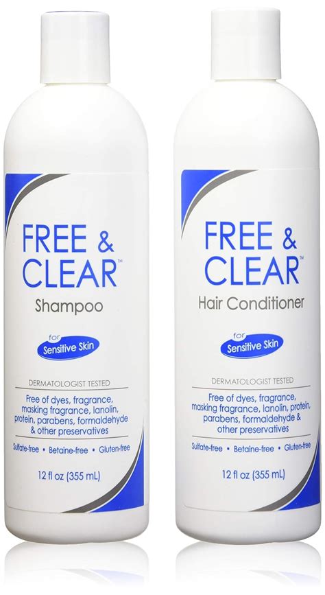 Free And Clear Set Includes Shampoo 12 Oz And Conditioner 12 Oz One