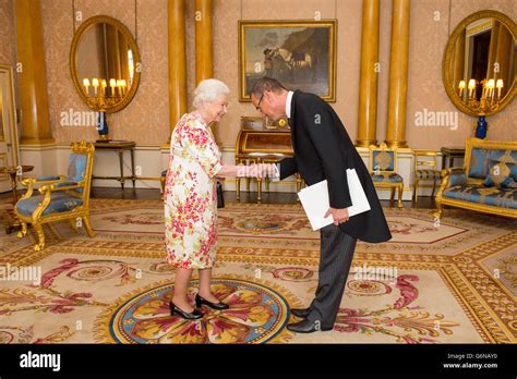Ambassador Of Israel Mark Regev Meets Queen Elizabeth Ii During A