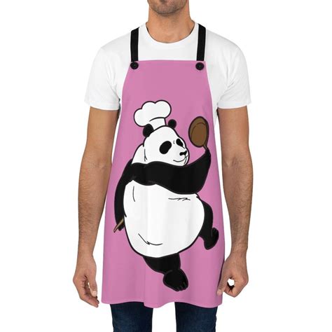 Cooking Panda Cooking Apron Chef Aprons Kitchen T For Him Funny Cooking Apron Pink