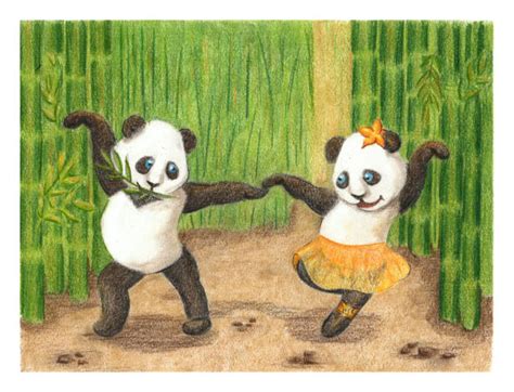 Panda Couple Illustrations Royalty Free Vector Graphics And Clip Art