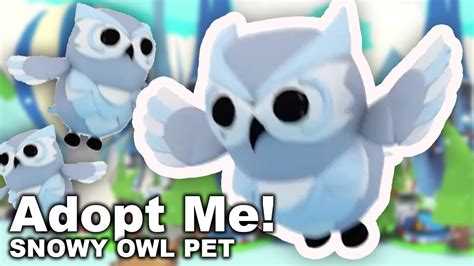 New Adopt Me Snow Owl Pet Leak Roblox Adopt Me Christmas 2020 Pets