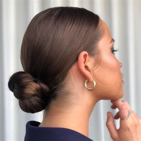 Nak Hair On Instagram “sleek And Chic With This Low Bun Via
