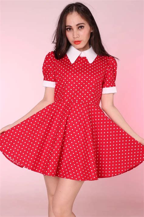 Made To Order Red Polka Dot Alice Dress In 2020 Cute Red Dresses