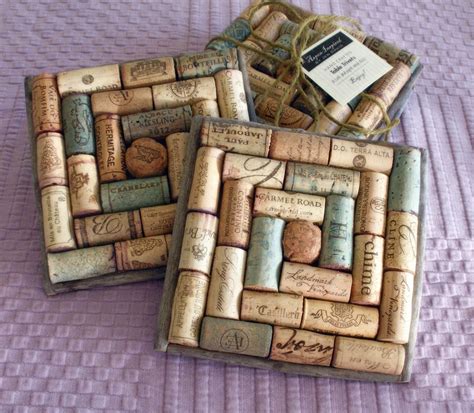 Several Wine Corks Are Stacked On Top Of Each Other