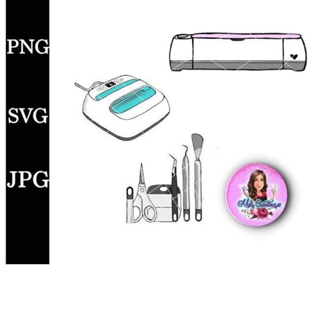 Cricut Machine Tools Pngcrafting Tools Svg Etsy