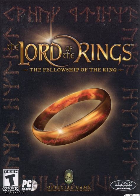 Lotr Fellowship Of The Ring Pc Game Cover Front Lord Of The
