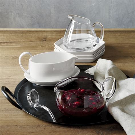 Deluxe Glass Gravy Boat With Ladle Reviews Crate And Barrel In 2021