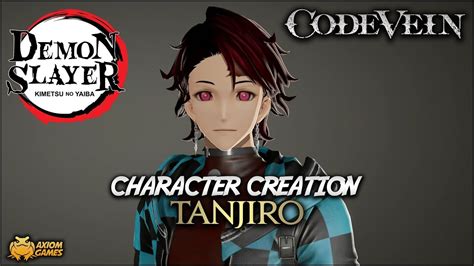 Code Vein Tanjiro Character Creation Demon Slayer Youtube