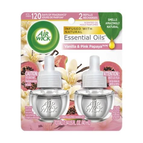 Air Wick Plug In Scented Oil Refill Vanilla And Pink Papaya Air Freshener