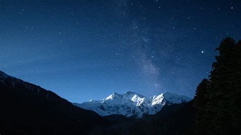 Nanga Parbat Under The Milky Way Asia Pakistan Momentary Awe