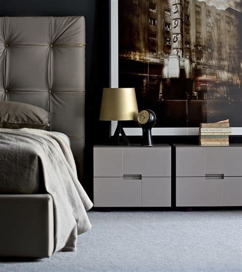 Bedside Tables With 2 Drawers Modern Linear For Bedrooms And Hotels Idfdesign