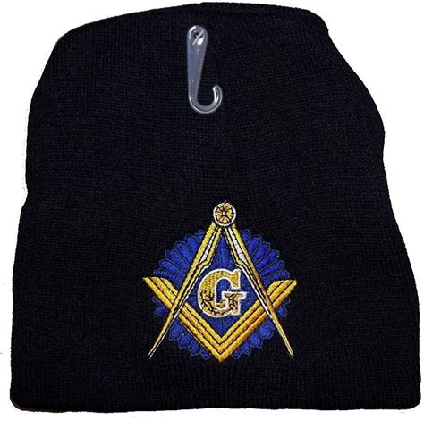 Rfco 8 Black Freemason Masonic Embroidered Winter Beanie