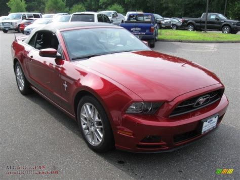 2014 Ford Mustang V6 Premium Convertible In Ruby Red 211521 All
