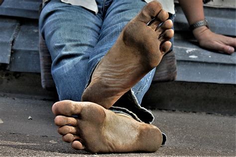 Dirty City Feet Very Dirty Soles On Parking Deck Dirty Feet Flickr