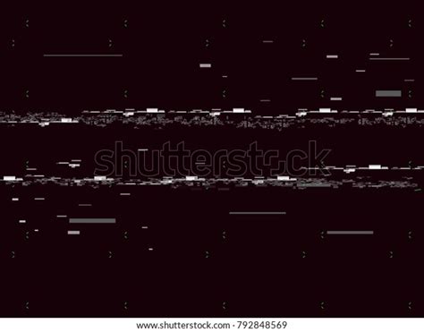 Glitch Television On Black Background Glitched Stock Vector Royalty Free 792848569