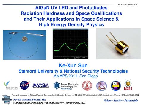 Algan Uv Led And Photodiodes Radiation Hardness And Space