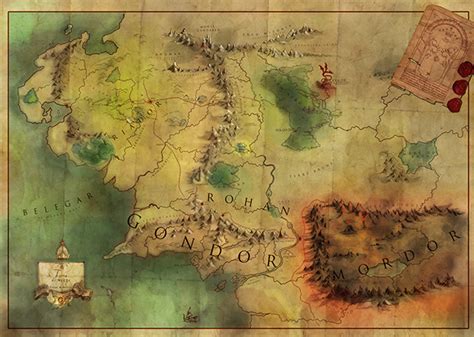 You're probably not getting an amazon show. Lord of the rings map on Behance