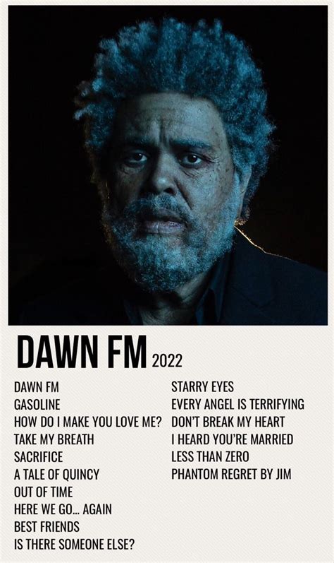 Dawn Fm In 2022 The Weeknd Album Cover The Weeknd Poster The Weeknd
