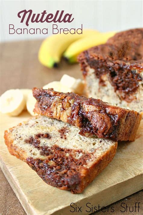 Here are some healthy banana bread recipes from ak: Nutella Banana Bread | Six Sisters' Stuff