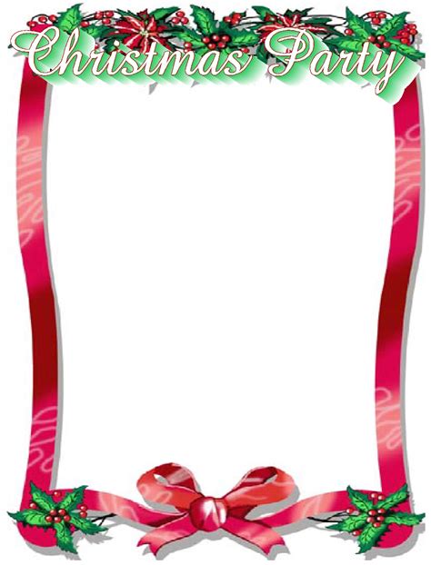 Free Christmas Borders For Microsoft Word Free Download On Clipartmag